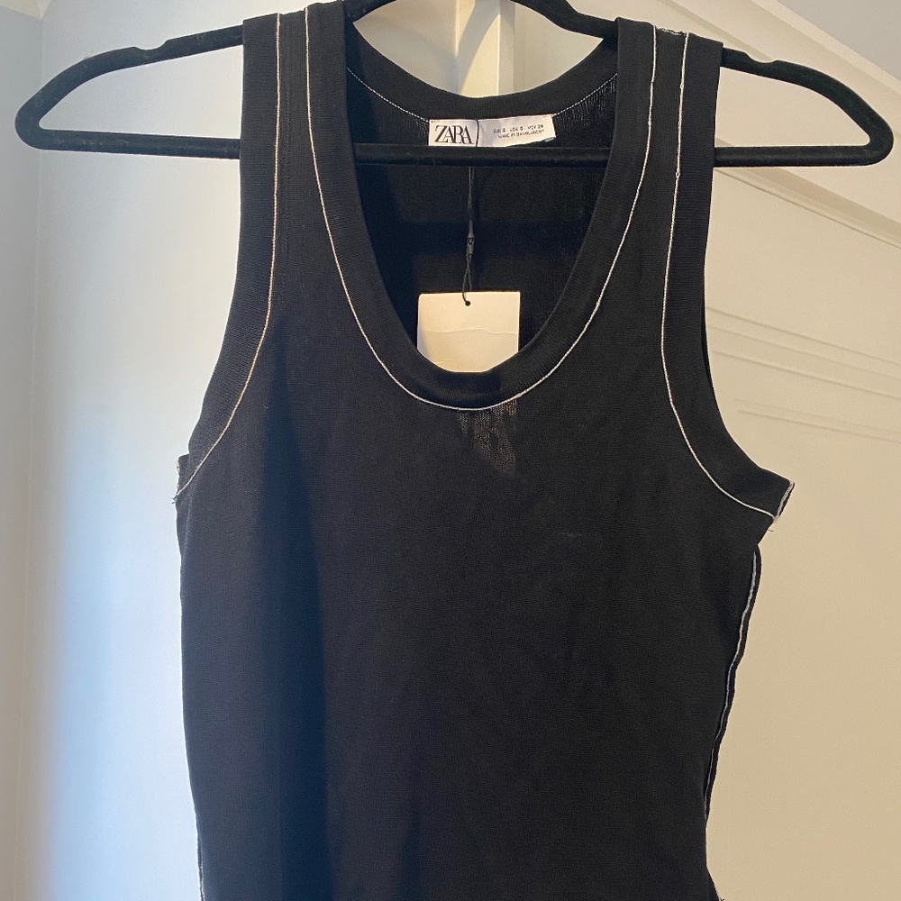 NWT!! Zara Black Tank Top